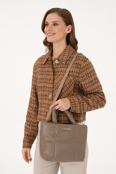 U.S. Polo Assn. Kadın Vizon Puf Kol Çantası 50300335-VR052