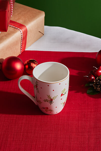 Karaca New Year Yılbaşı Kokina Red Dot Kupa 350 Ml