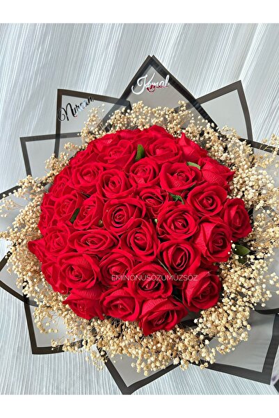 Genel Markalar 4’lü Kadife Gül Buketi, Kırmızı Isteme Çiçeği, Söz Ve Nişan Bu...
