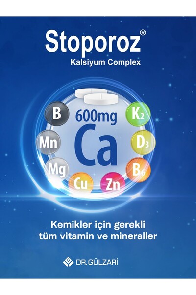 Stoporoz Kalsiyum Vitamin Mineral Kompleks 60 Tablet