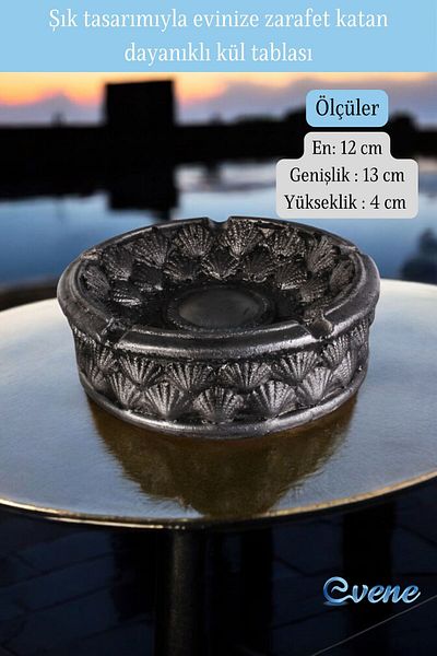 Evene Decorative Ashtray Model 1 - Silver Antique Ash Tray