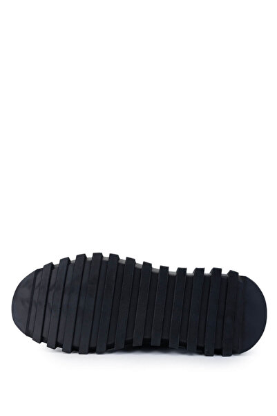 Tamer Tanca Erkek Hakiki Deri Siyah Casual Ayakkabı