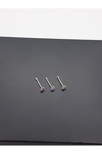 Set 925 Ayar Gümüş Ekonomik 3 ADET (Işıkta Parlayan) Taşlı 2 mm Hızma