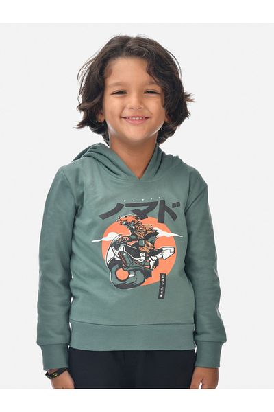 Victor and Jane By Styli Graphic Print Regular Fit Hoodie