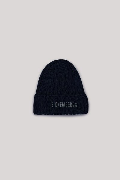 Bikkembergs Bg Store Boy's Navy Blue Beret