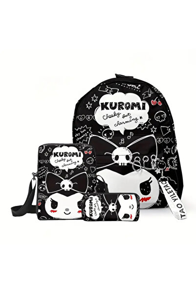 bundle island Set de 3 rucsacuri pentru copii cu figură Kuromi - KRM055
