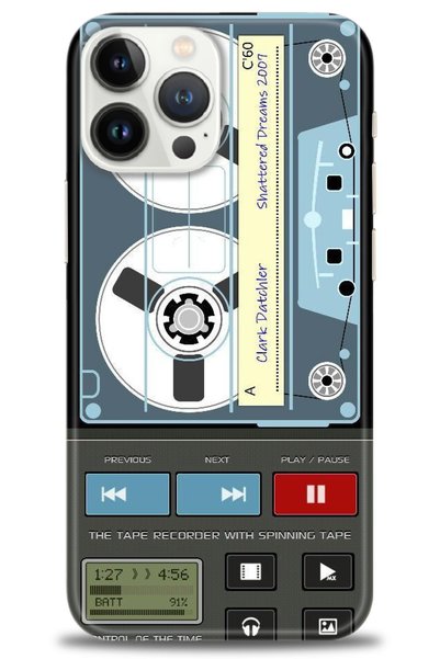 MRCİLETİSİM Tecno Spark 10 Pro Case Hd Printed Case - Nostalgic Cassette