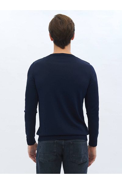 Kip Crew Neck Regular Fit Plain Knit Basic Knitwear Sweater