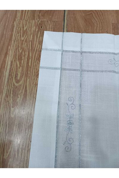 SY Mateless Linen Embroidered Square Fiskos