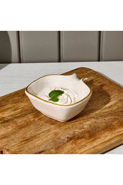 Cosiness Set of 4 Ceramic Pomegranate Snack Bowl & Bowl