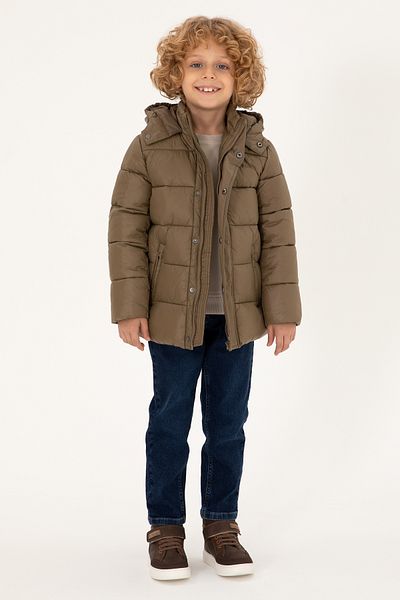 U.S. Polo Assn. Boy's Khaki Coat 50293910 -Vr027