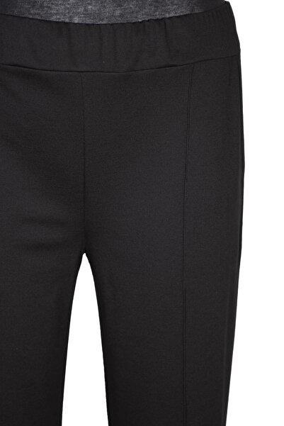Hermevsim Hesna Women's Bella Oversized Size Black Trousers with Grass Side Pockets
