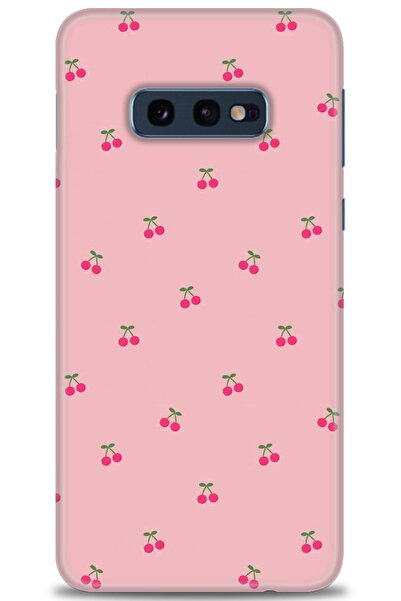 MRCİLETİSİM Samsung Galaxy S10E Kılıf HD Baskılı Kılıf - Minik Kirazlar + Tam...