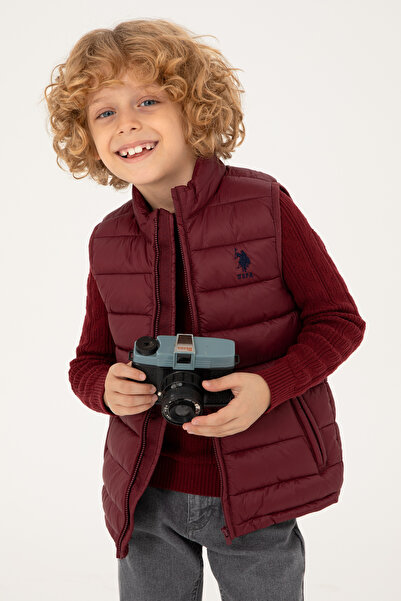 U.S. Polo Assn. سترة بورجوندي للأولاد 50293921 -VR014