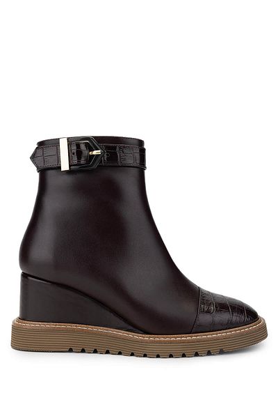 Tamer Tanca Women's Genuine Leather Brown Casual Boots