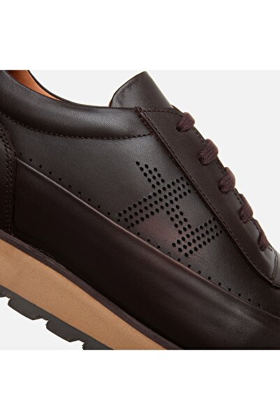 Hotiç Genuine Leather Brown Men's Sports Shoes