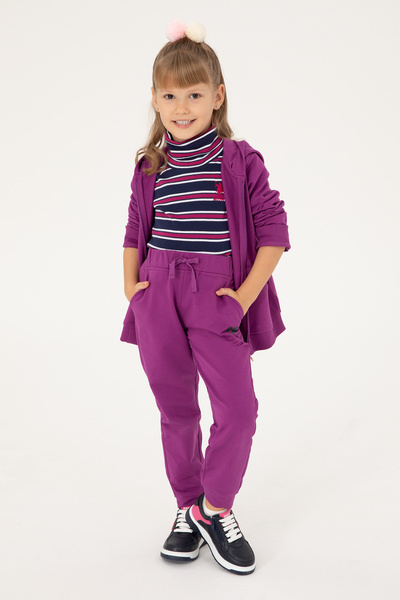 U.S. Polo Assn. Kız Çocuk Menekşe Eşofman Altı 50296932-VR037