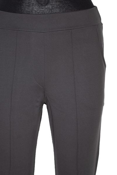 Barem Women's Grass Stitched Steel Interlock Anthracite Trousers