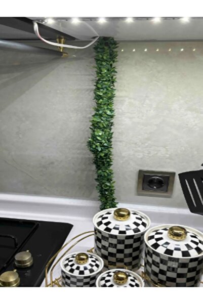 keyfisepet en keyifli sepet 7.5 Metre Tel Yaprak Doğalgaz Borusu Süsü Şerit Yapay Taç Sarmaşık Çiçek Süs