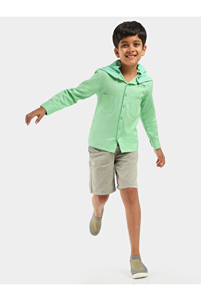 LilPicks By Styli Hooded Pocket Front Shirt