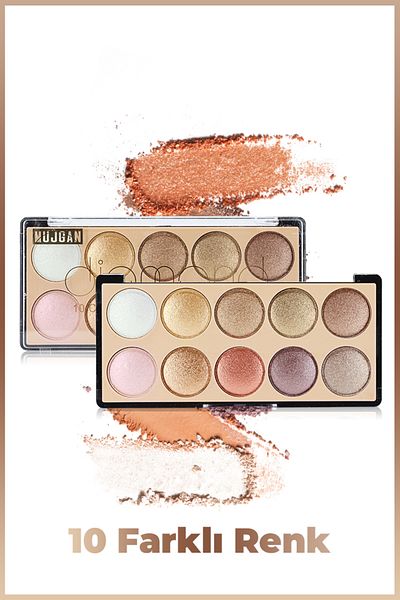 MUJGAN Diamond 10-Piece Eyeshadow Palette - 02 Model