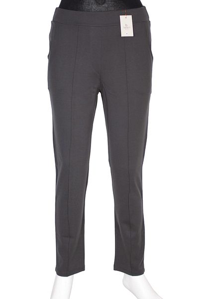 Barem Women's Grass Stitched Steel Interlock Anthracite Trousers