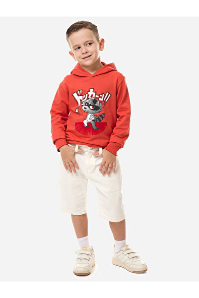 Victor and Jane By Styli Graphic Print Regular Fit Hoodie