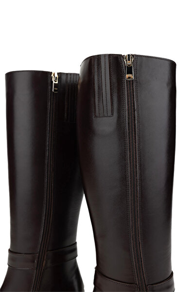 Tamer Tanca Kadın Hakiki Deri Kahverengi Casual Çizme