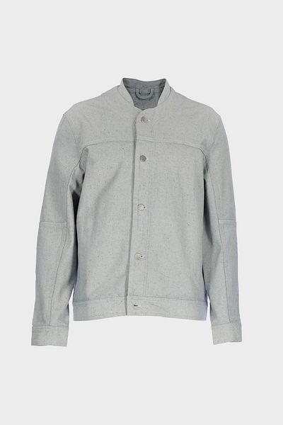 CROSS JEANS Men's Gray Regular Fit Pocket Jean Jacket C 4553-123