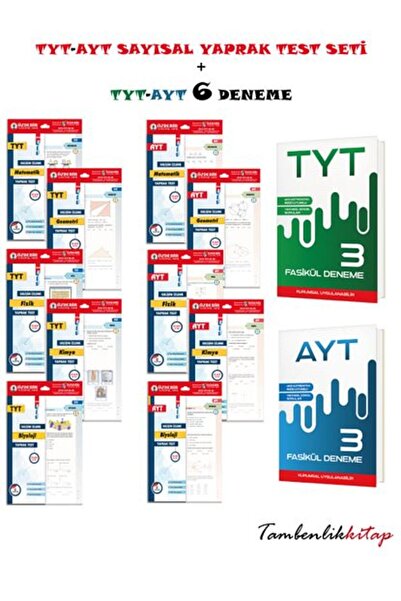Bilimyolu Yayıncılık Özdebir Yayınları TYT-AYT Sayısal Yaprak Test Seti + 6 G...