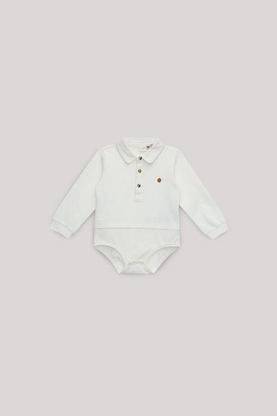 Layette BG Store Baby Boy Ecru Shirt