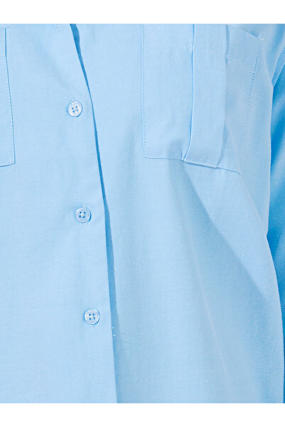 Styli Button Down Collar Neck Loose Fit Shirt