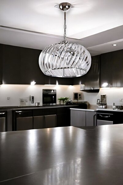 KLAS AYDINLATMA BEGONYA 3LÜ LÜX KRİSTAL MODERN AVİZE