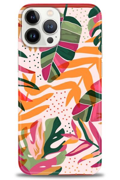 MRCİLETİSİM Tecno Spark 10 Pro Case Hd Printed Case - Orange Pink