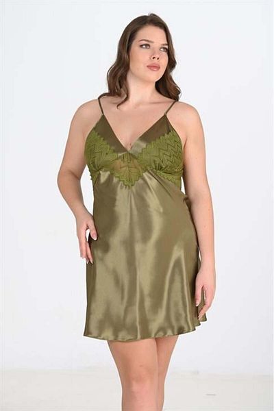civetta Large Size Khaki Nightgown 2104