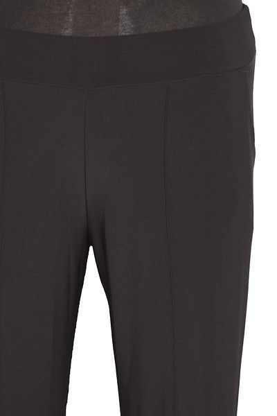Hermevsim Eray Women - Pantaloni negri cu buzunare și elastic