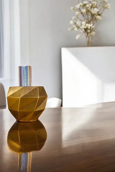 Evene Gold Antique Colored Pen Holder and Desk Organizer - Model 20