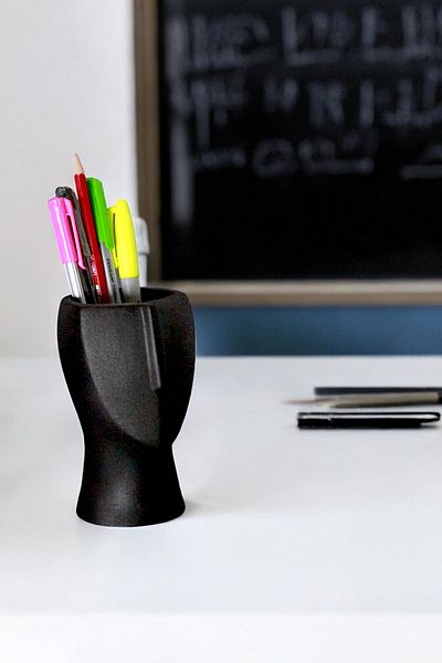 Evene Black Pen Holder Organizer - Desk Pen Holder, Model 23