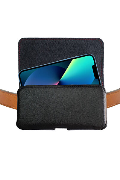 TEKNETSTORE iPhone 13 Kılıfı Kemer Kılıf | Kapaklı Bel Kemere Takılan Kılıf