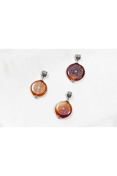 ILGIN DOĞAL TAŞ TAKI Esma-Ül Hüsna Agate Stone Necklace / 99 Names of Allah Necklace