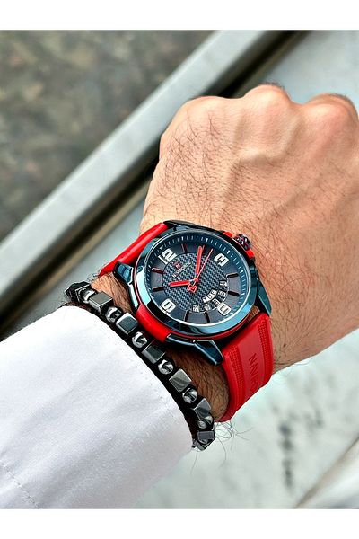 Naviforce Naviforcemen's Wrist Watch and Bracelet Set - Gift