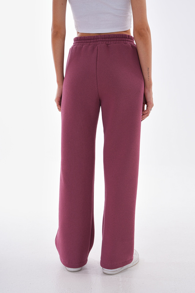 kallima Αποξηραμένο τριαντάφυλλο Χειμερινό χοντρό ρολό με φλις εσωτερικά ψηλόμεσο φαρδύ πόδι με κορδόνια κρυφές τσέπες