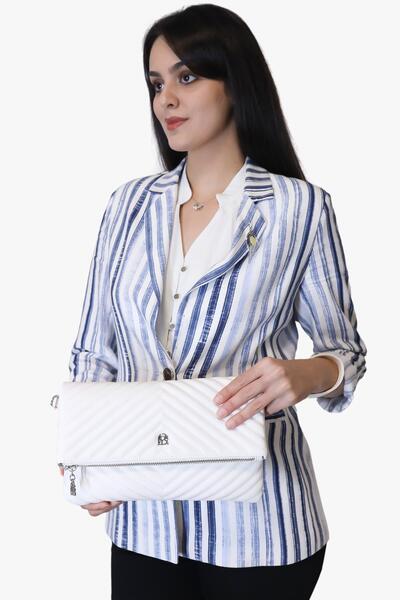 SOSELA 67-6010 Women's White Portfolio Bag