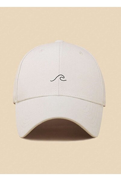 caxis Wave Figured Printed CREAM Unisex Classic Cap Μοντέλο Καπέλο με ρυθμιζόμενο βέλκρο