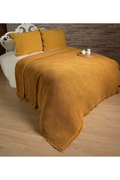GONCA TEKSTİL 100% Cotton Washed Double Pique Set 220*240