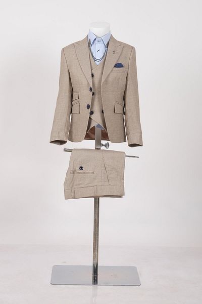 Doctor junior Bird Eye Slim Fit Boy Suit/Without Shirt_Mnvs2285