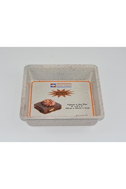 AVCI HOME MAKER قالب كيك جرانيت مربع غير لاصق من هوم ميكر 20 سم × 20 سم × 5 س...