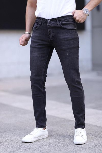 ENERJİN Αντρικό παντελόνι Anthracite Slim Fit Lycra