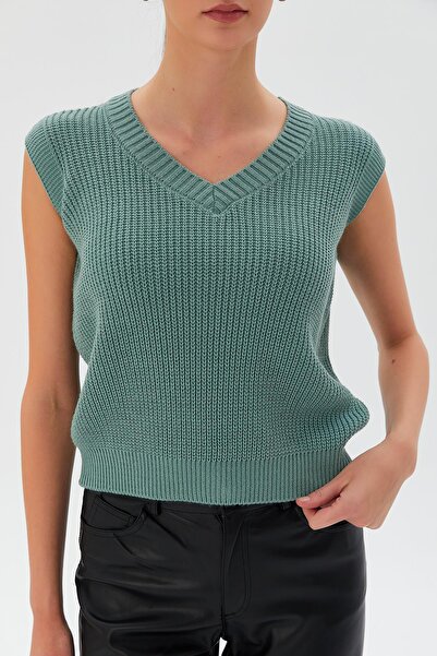 Shopping Shop Cagla V-Neck Knitwear Sweater
