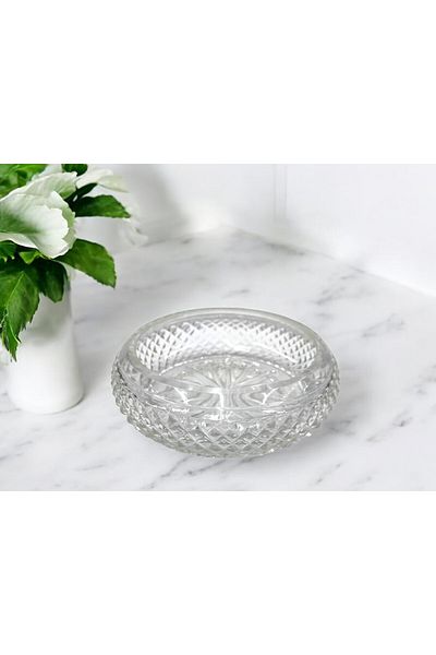 Paşabahçe Crystal Cutting 100% Handcrafted Presentation Bowl